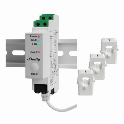 Shelly Pro 3EM + 3x 120A clamps - power measurement